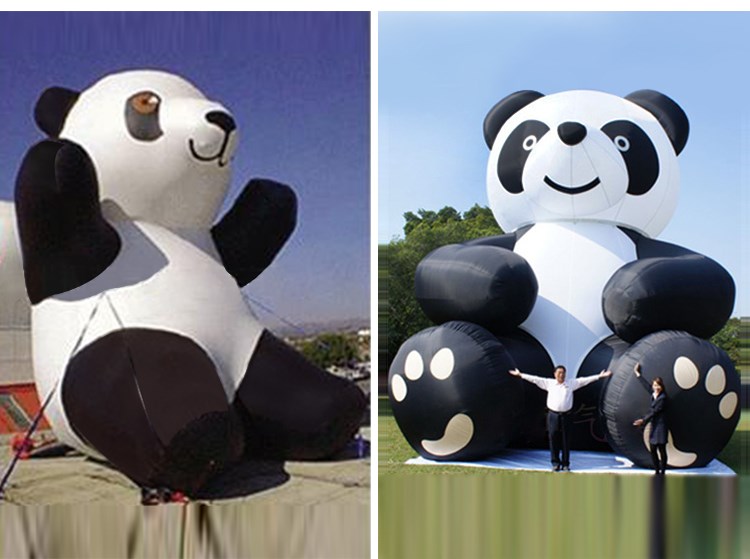 清水充气熊猫展示